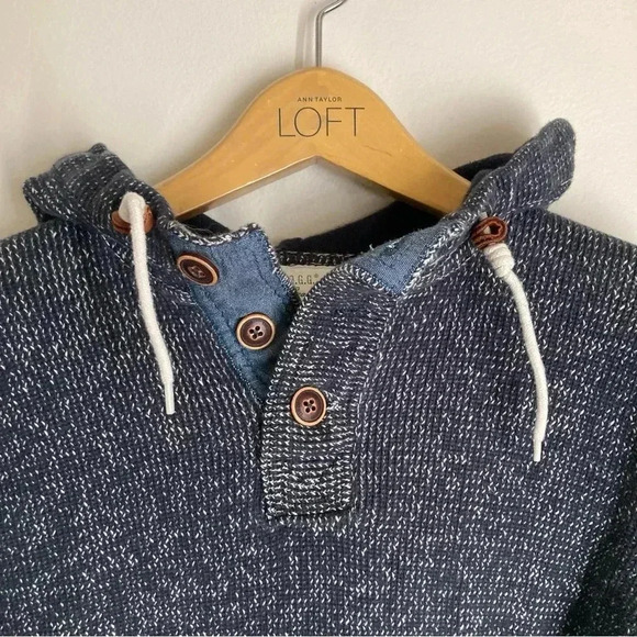 L.O.G.G. By H&M Navy Men’s Knit Cotton Hoodie - Picture 9 of 9